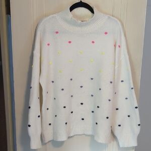 Colorful Polka Dot Women's Sweater Loft